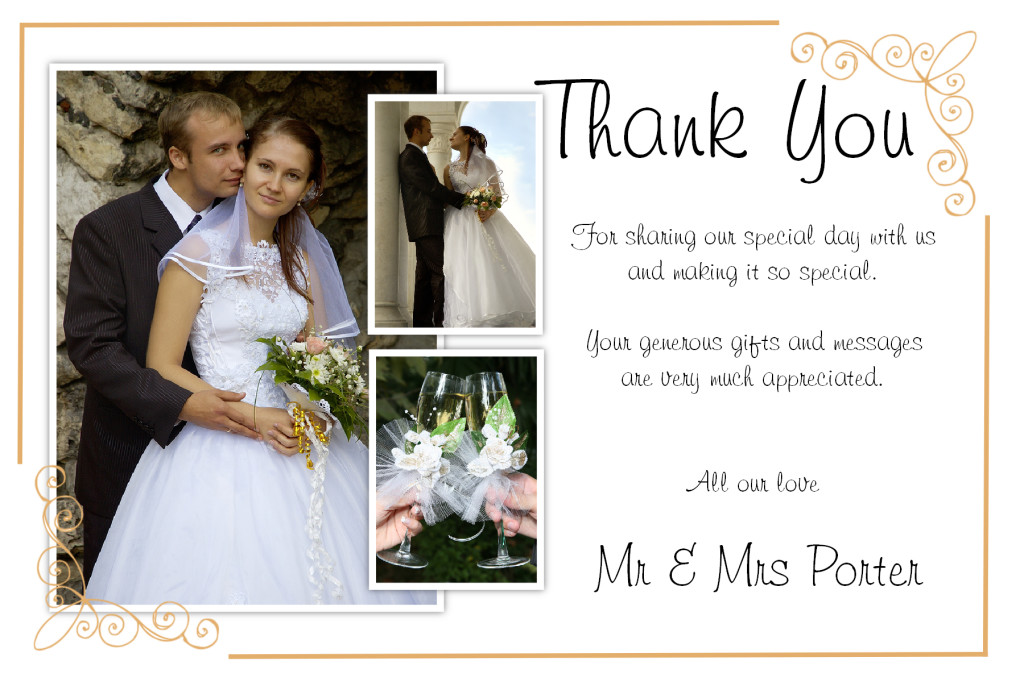 10 Wording Examples For Your Wedding Thank You Cards